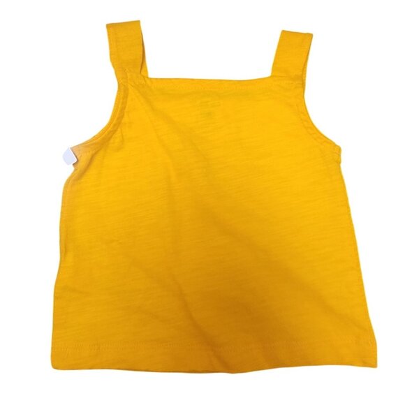 Carters 6M Yellow Tank Top With Crochet Lace Detail - Picture 3 of 3